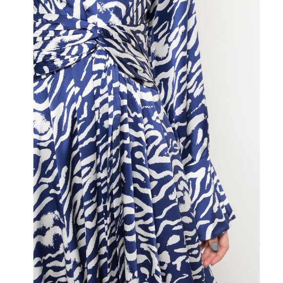 PRABAL GURUNG Charmeuse Animal-print Silk Dress - Picture 2 of 14